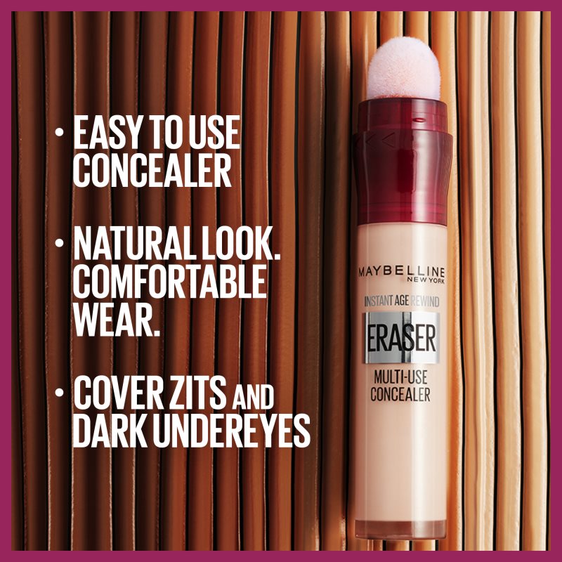 Maybelline Instant Anti Age Eraser Liquid Concealer With A Sponge Applicator Shade 01 Light 6,8 Ml