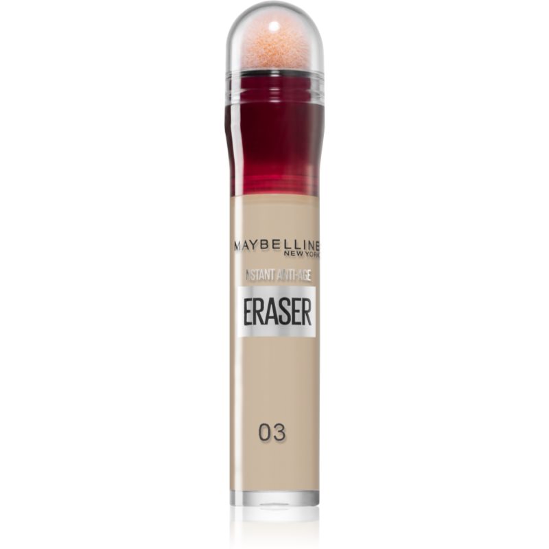 Maybelline Instant Anti Age Eraser liquid concealer with a sponge applicator shade 03 Fair 6,8 ml
