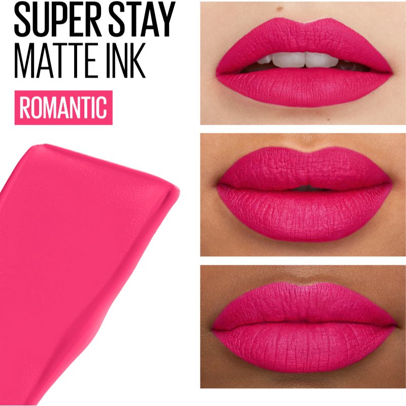 Maybelline SuperStay Matte Ink Liquid Matt Lipstick With Long-lasting Effect Shade 30 Romantic 5 Ml