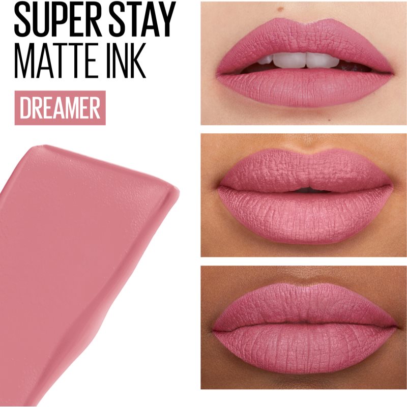 Maybelline SuperStay Matte Ink Liquid Matt Lipstick With Long-lasting Effect Shade 10 Dreamer 5 Ml