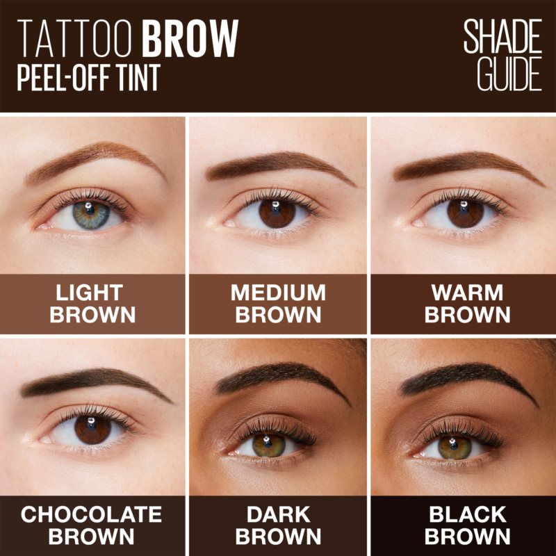 Maybelline Tattoo Brow Semi-permanent Eyebrow Gel Shade Dark Brown 4,6 G