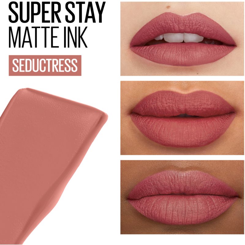 Maybelline SuperStay Matte Ink Liquid Matt Lipstick With Long-lasting Effect Shade 65 Seductress 5 Ml