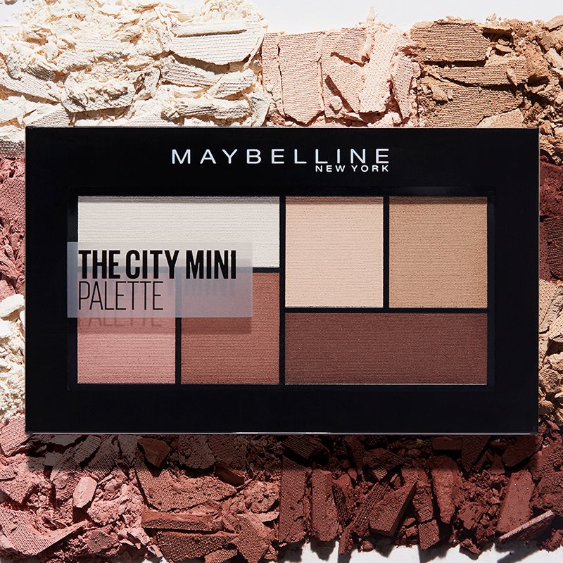 Maybelline The City Mini Palette палетка тіней для очей відтінок 480 Matte About Town 6 гр
