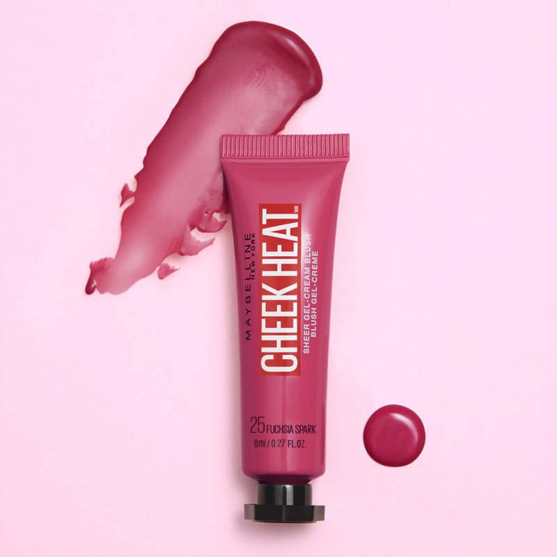 Maybelline Face Studio Cheek Heat Cream Blush Shade 25 Fuchsia Spark 10 Ml