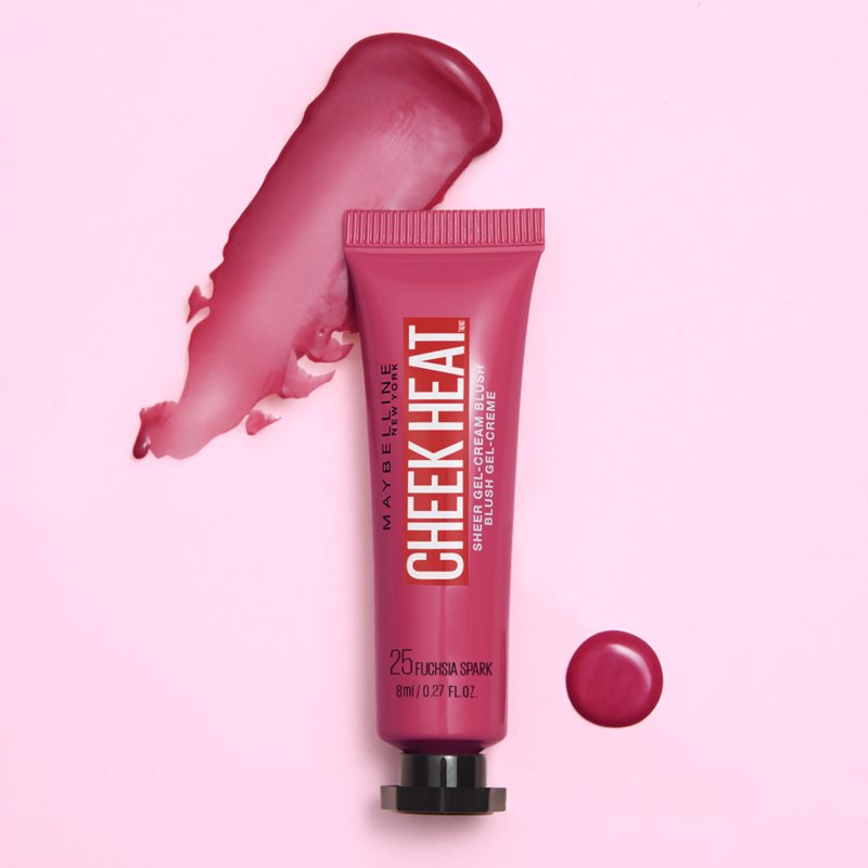 Maybelline Face Studio Cheek Heat кремові рум'яна відтінок 25 Fuchsia Spark 10 мл