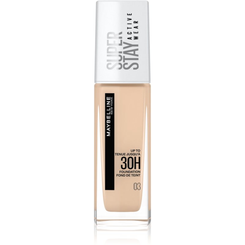 Maybelline SuperStay Active Wear Long-lasting Foundation For Full Coverage Shade 03 True Ivory 30 Ml