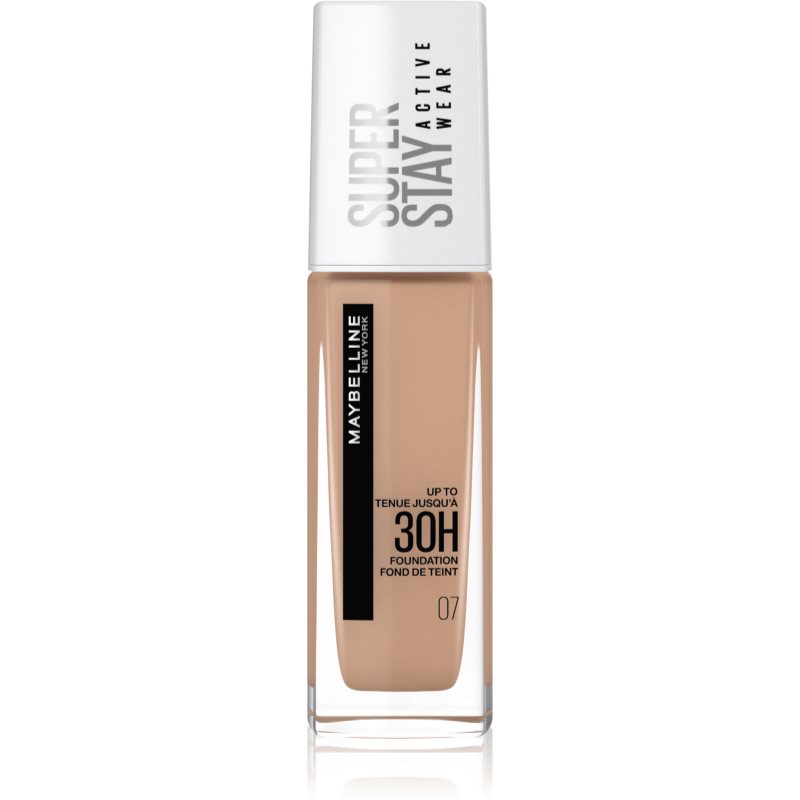 Maybelline SuperStay Active Wear long-lasting foundation for full coverage shade 07 Classic Nude 30 