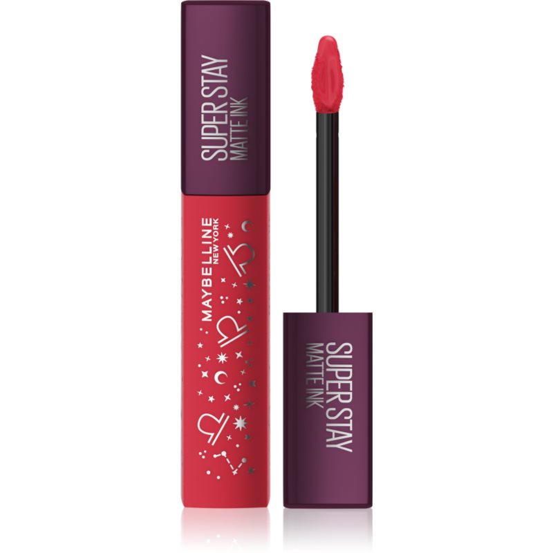 

Maybelline SuperStay Matte Ink Zodiac Edition стійка рідка матова помада відтінок 80 Ruler - Libra