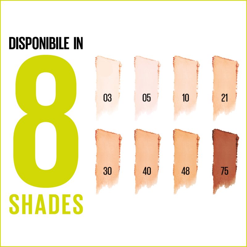 MAYBELLINE NEW YORK SuperStay 24H Hybrid Powder-Foundation fondotinta compatto in polvere per un finish opaco colore 48 9 g