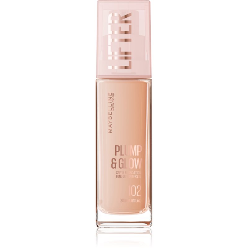 MAYBELLINE NEW YORK Lifter Plump & Glow aufhellendes Make up für einen natürlichen Look Farbton 102 30 ml