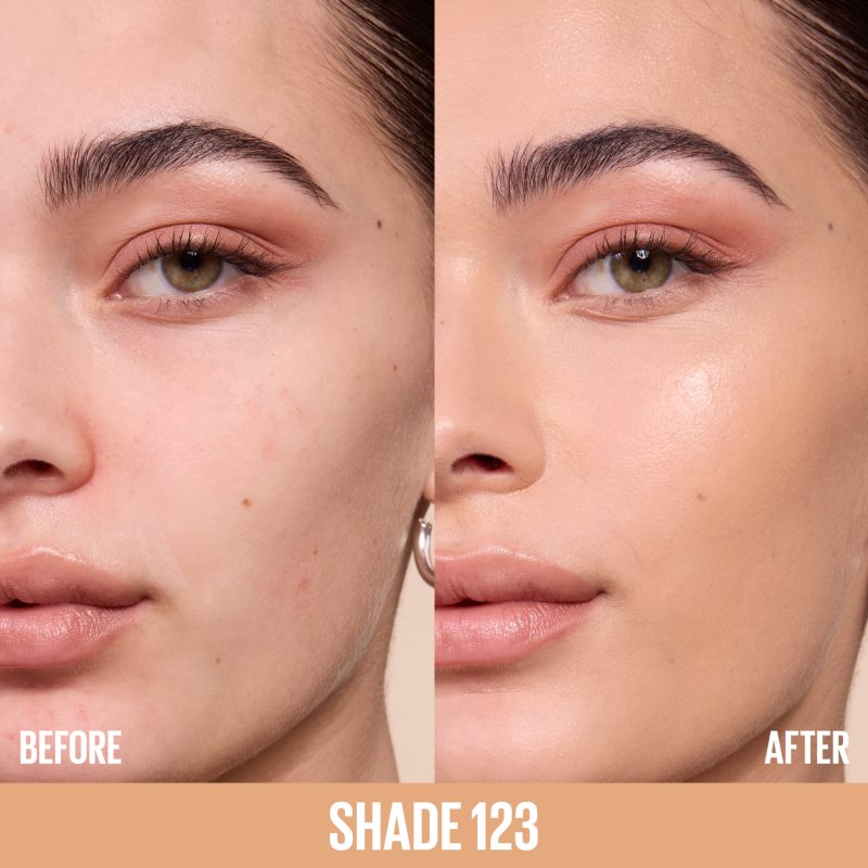 MAYBELLINE NEW YORK Lifter Plump & Glow rozjasňujúci make-up pre prirodzený vzhľad odtieň 123 30 ml