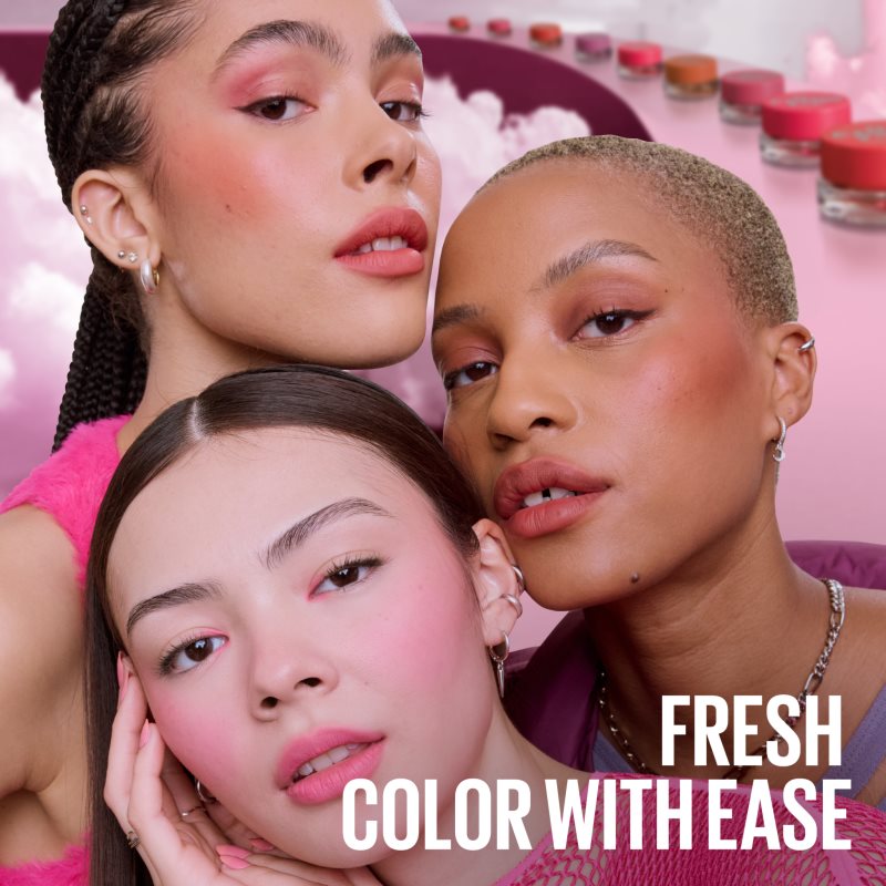 MAYBELLINE NEW YORK CloudTopia matná krémová lícenka na pery a líca odtieň 03 Divine Crimson 5 g
