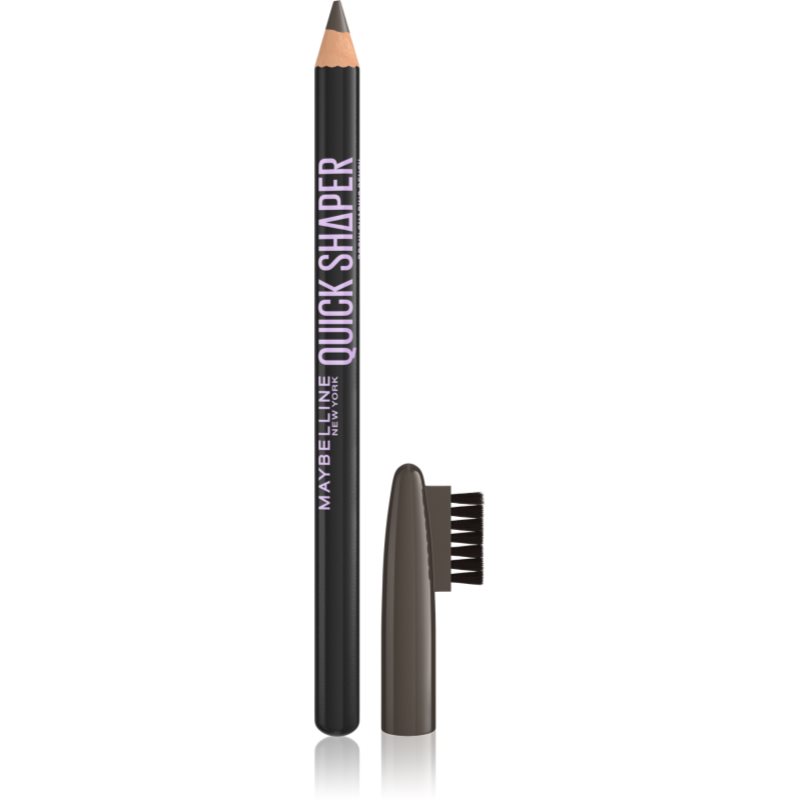 MAYBELLINE NEW YORK Quick Shaper precizní tužka na obočí s kartáčkem odstín 05 Deep Brown 1 ks