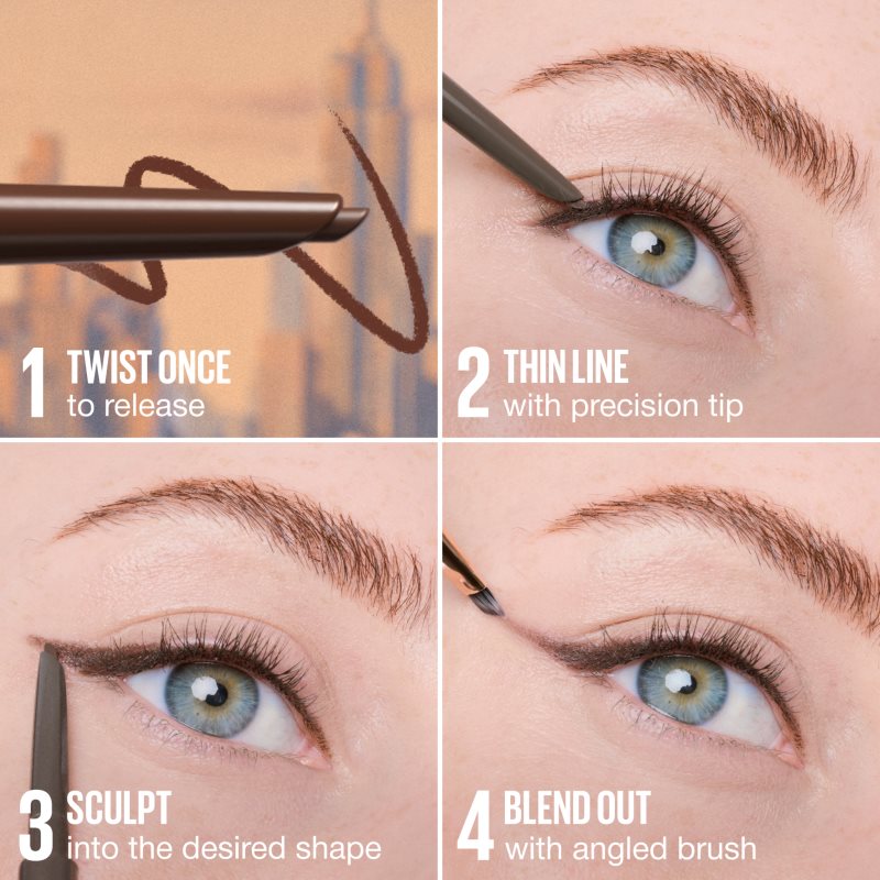 MAYBELLINE NEW YORK Sculpting Stix automatická tužka na oči se štětečkem odstín 11 Rosy Sculpt 1 ks (obrázek 8)