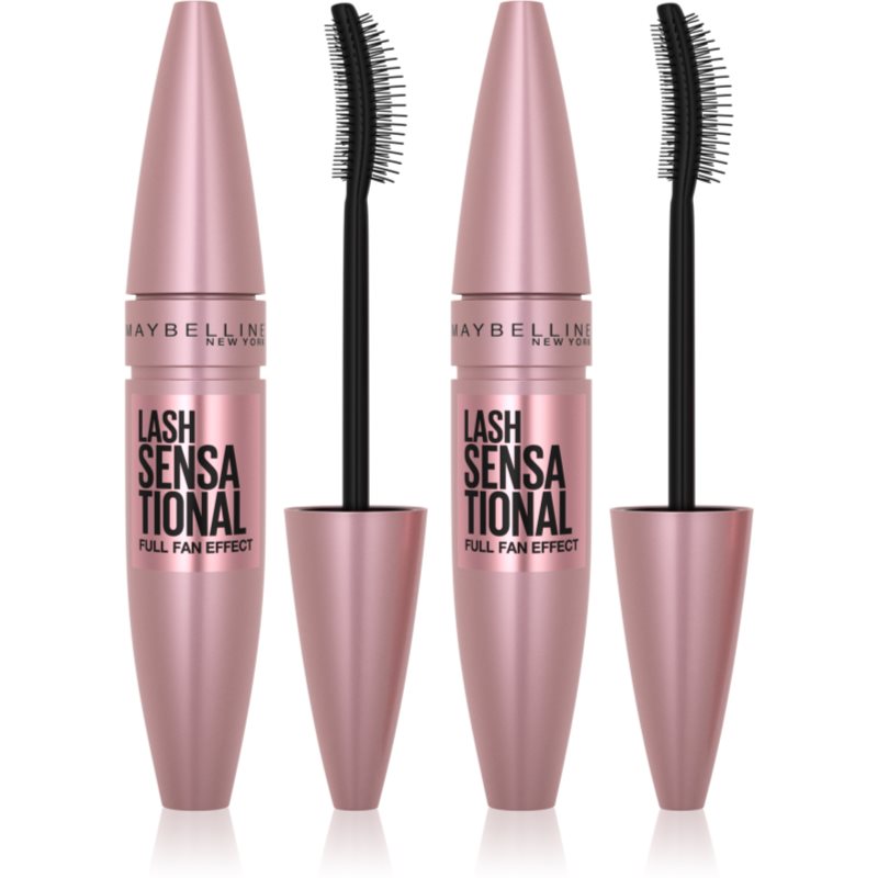 Maybelline Lash Sensational Förlängande maskara för fylliga ögonfransar Skugga 2x9,5 ml female