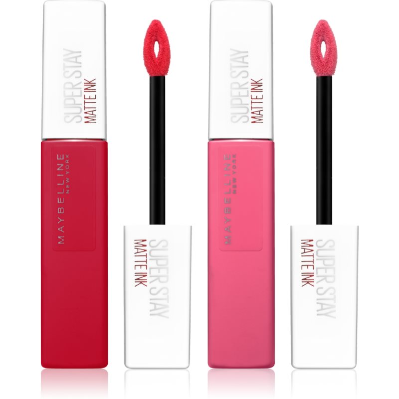 MAYBELLINE NEW YORK SuperStay Matte Ink Matt flytande läppstift Ekonomiförpackning 2x5 ml female