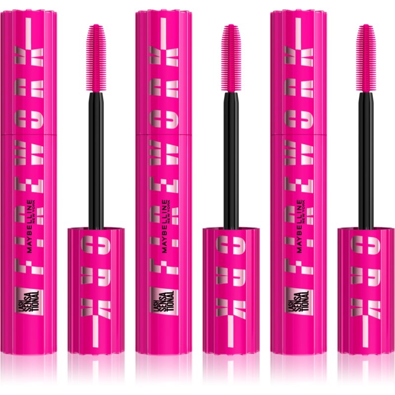 MAYBELLINE NEW YORK Lash Sensational Firework Volymmaskara 3x10 ml female