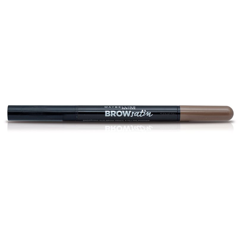 Maybelline Brow Satin олівець для брів дуо відтінок 04 Dark Brown 0,71 гр