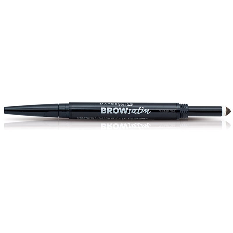 Maybelline Brow Satin олівець для брів дуо відтінок 04 Dark Brown 0,71 гр