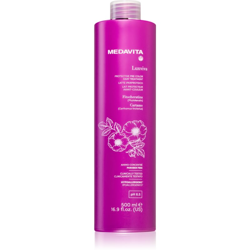 Medavita LUXVIVA Protective Pre Color Hair Treatment защитно мляко За коса за чувствителен скалп 500 мл.