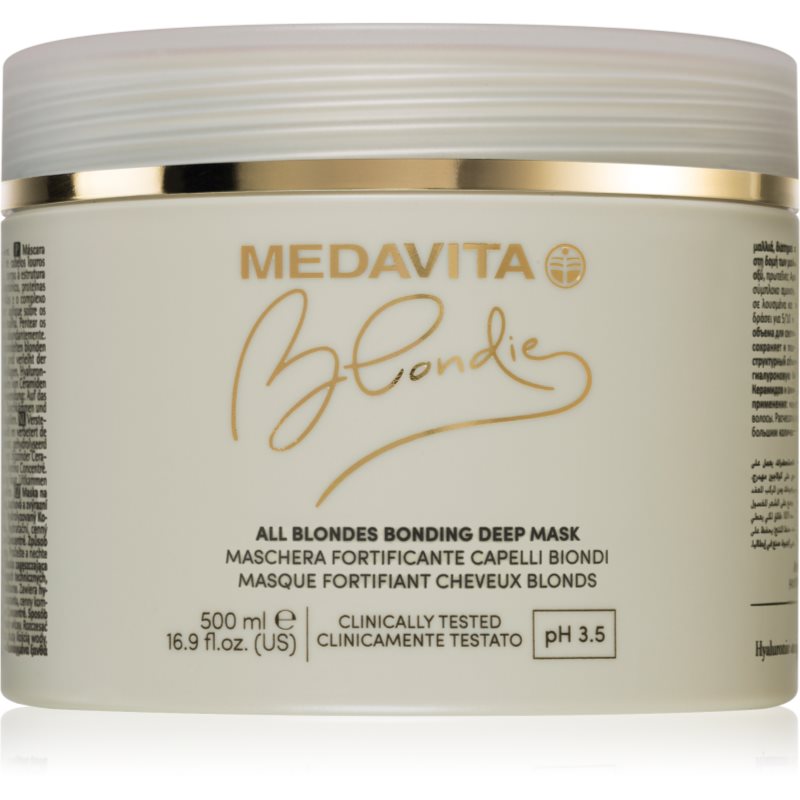 Medavita Medavita Blondie All Blondes δυναμωτική μάσκα για βαμμένα μαλλιά 500 ml