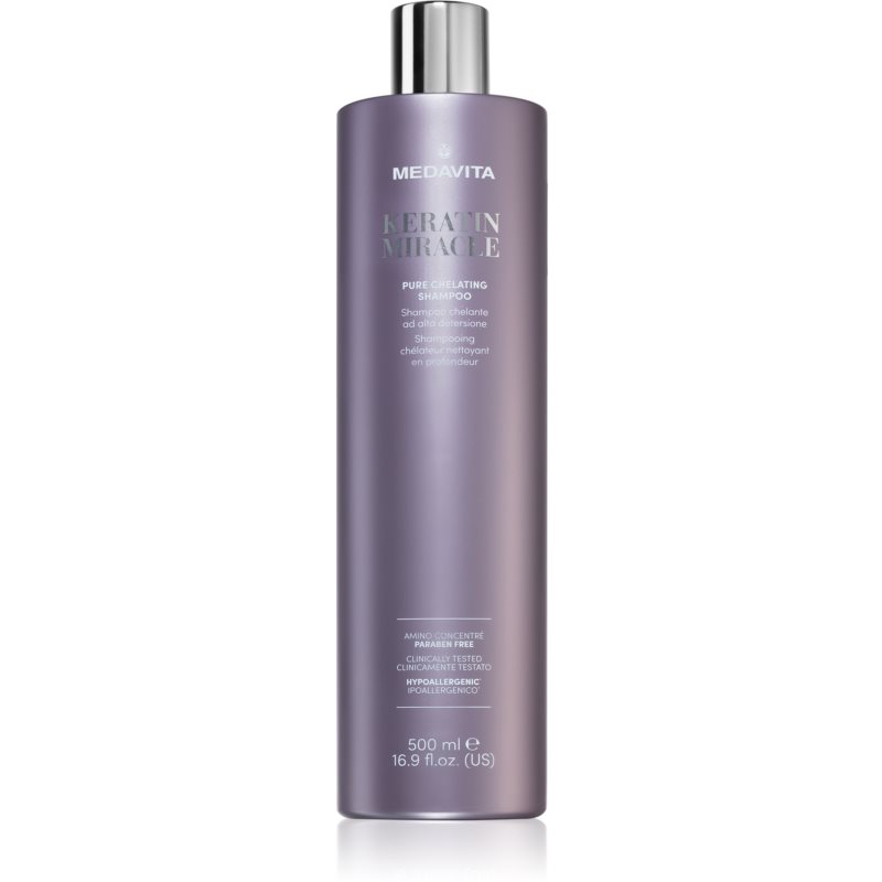 Medavita Keratin Miracle Pure Chelating Shampoo tiefenreinigendes Shampoo für das Haar 500 ml