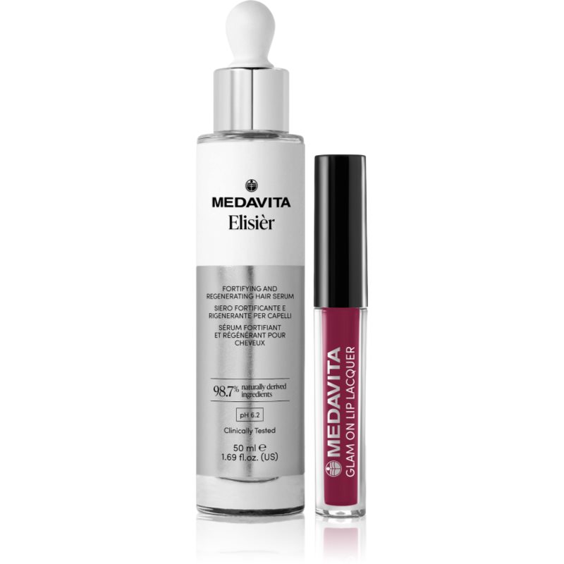 Medavita Elisiér + Lip Laquer Set zestaw upominkowy dla kobiet