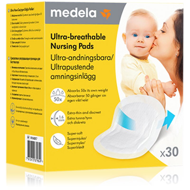 Medela Ultra-breathable Nursing Pads jednorazové vložky do podprsenky 30 ks