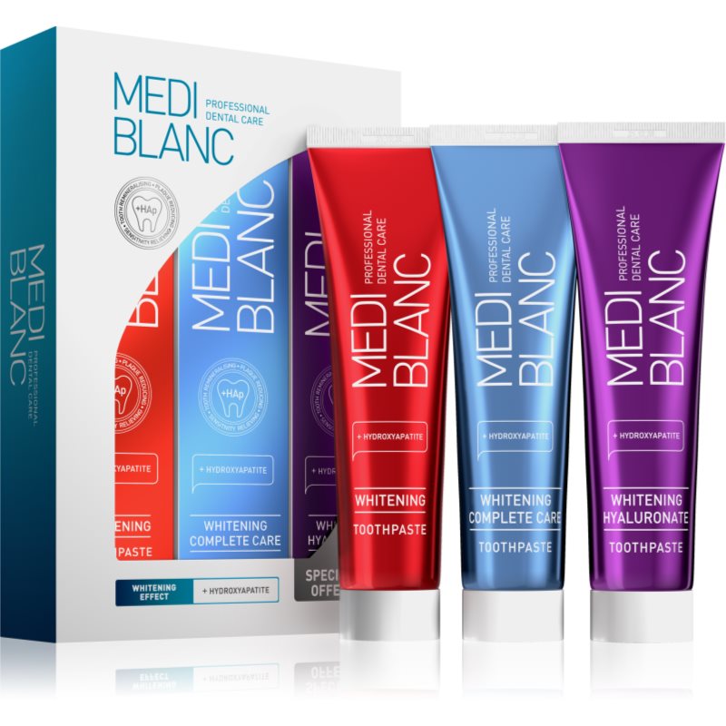 MEDIBLANC Whitening Toothpastes Set zestaw o działaniu wybielającym 3x100 ml