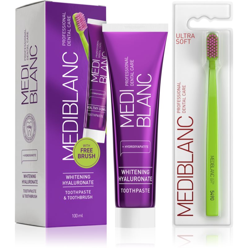 MEDIBLANC Set TP Hyaluron 100ml   TB Ultra Soft Green Single sada zubnej starostlivosti