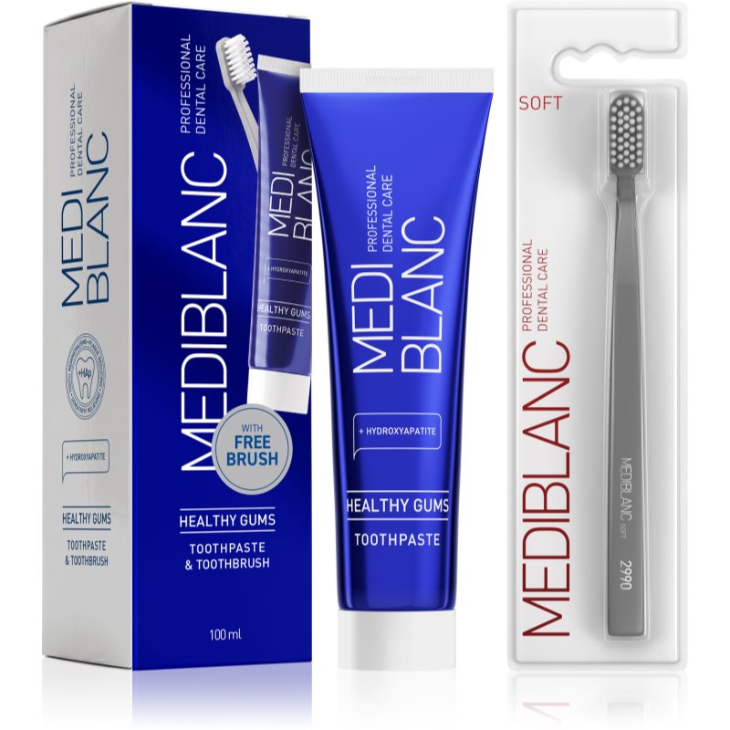MEDIBLANC Set TP Gums 100ml   TB Soft Grey Single sada zubnej starostlivosti
