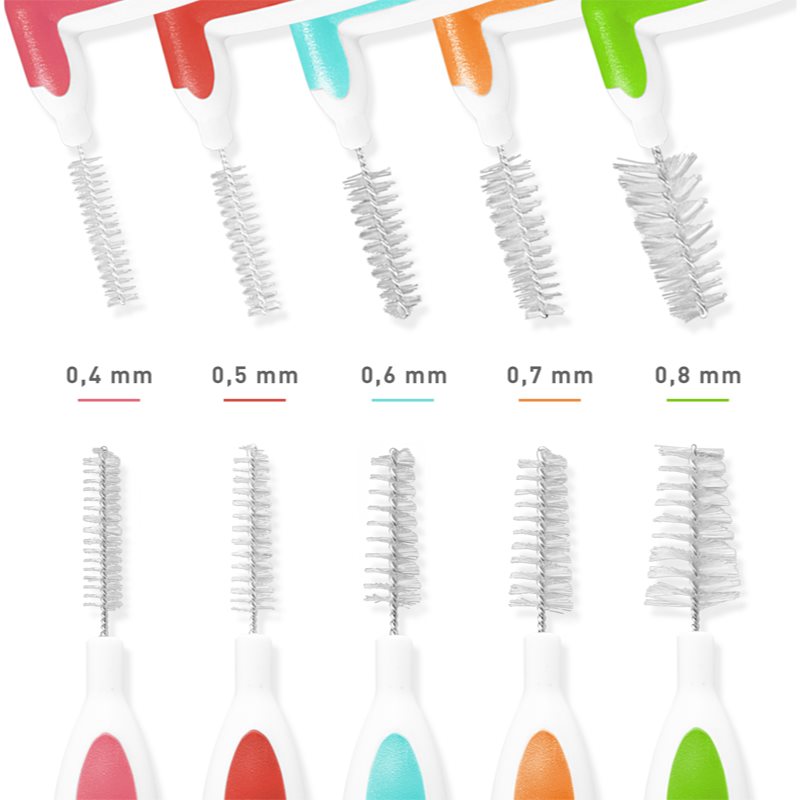 MEDIBLANC Interdental Pick-brush Angle Interdental Brush 6 Pcs 0,6 Mm Blue 6 Pc