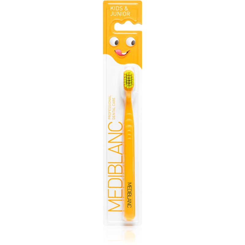 MEDIBLANC KIDS & JUNIOR Ultra Soft zobna ščetka za otroke ultra soft Orange 1 kos