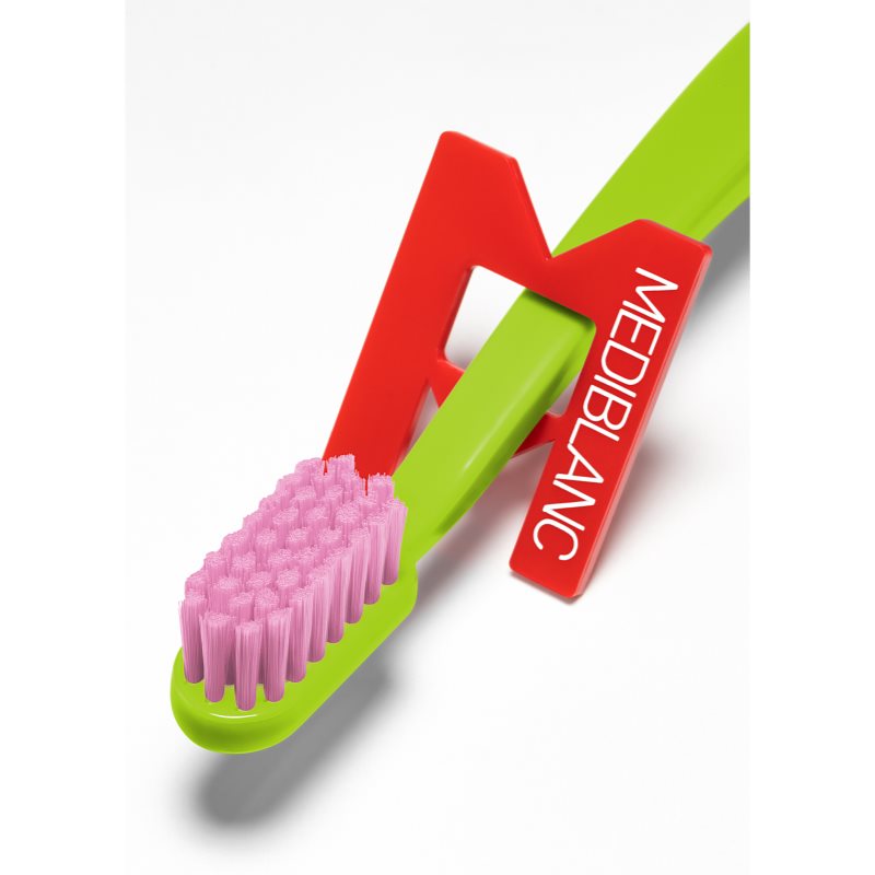 MEDIBLANC 5490 Ultra Soft Toothbrushes Ultra Soft Pink, Green 2 Pc
