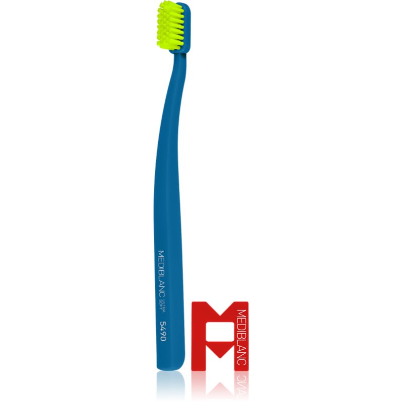 MEDIBLANC 5490 Ultra Soft Toothbrushes Ultra Soft Grey, Blue 2 Pc
