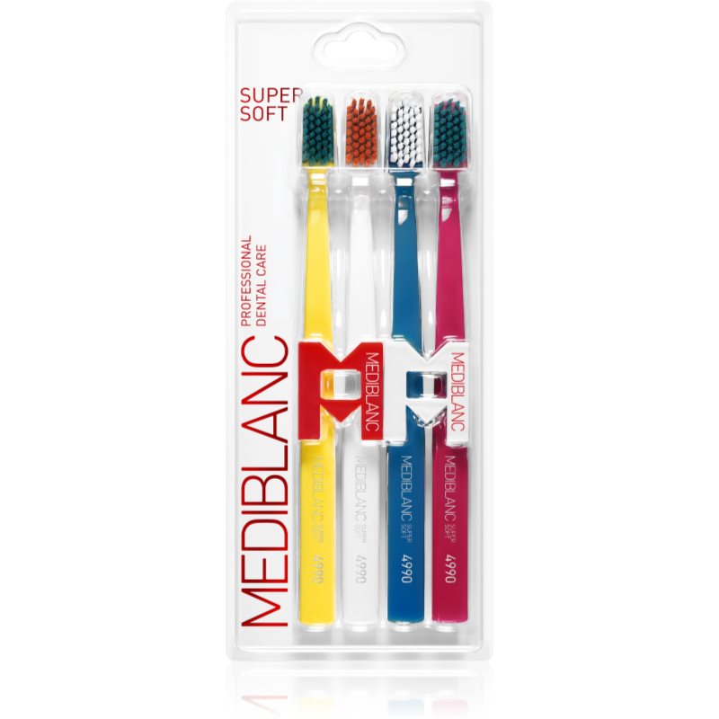 MEDIBLANC 4990 Super Soft Toothbrushes Supersoft 4 Pc