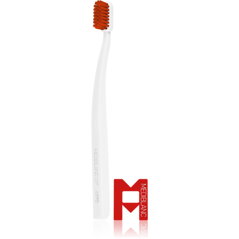 MEDIBLANC 4990 Super Soft Toothbrushes Supersoft Grey, White 2 Pc