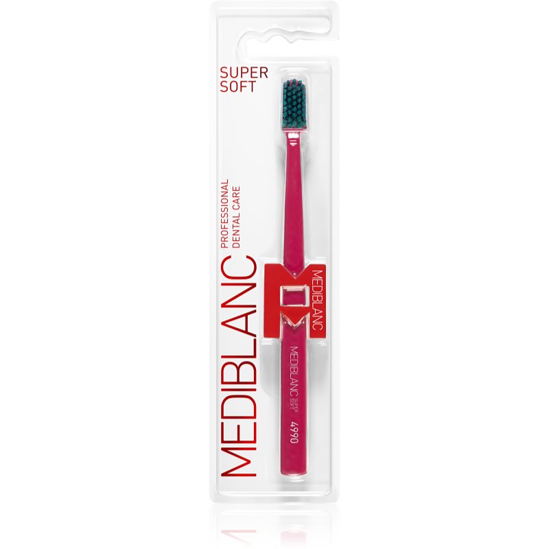 MEDIBLANC 4990 Super Soft Toothbrush Supersoft Dark Pink 1 Pc