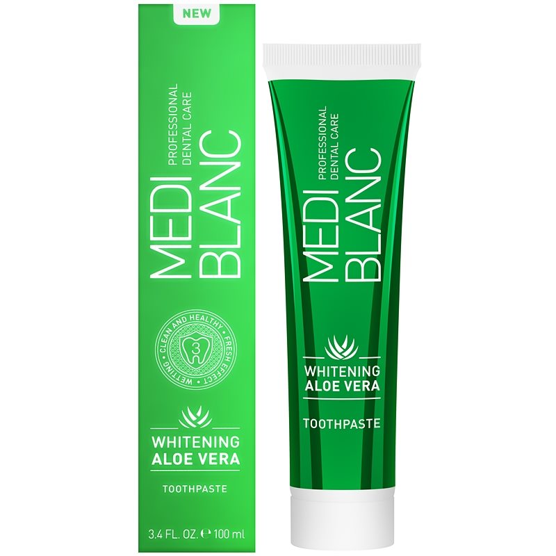 

MEDIBLANC Whitening Aloe Vera відновлююча зубна паста з відбілюючим ефектом