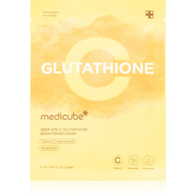 Medicube Deep Vita C Glutathione Brightening Mask Brightening Sheet Mask 27 Ml