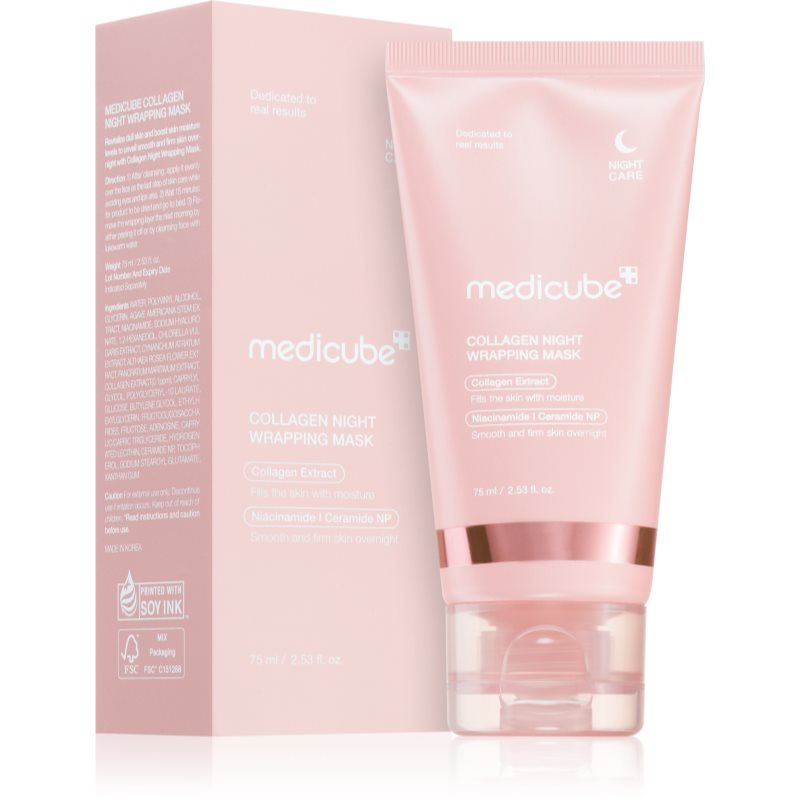 Thumbnail - Medicube Collagen Night Wrapping Mask festigende Maske für die Nacht mit Kollagen 75 ml