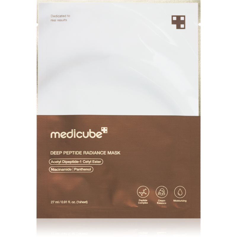 medicube Deep Peptide Radiance Mask hydratačná plátienková maska zvyšujúci elasticitu pleti 27 ml