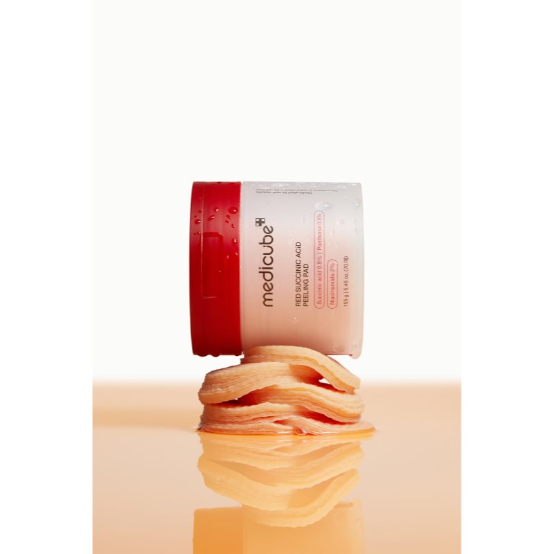 medicube Red Succinic Acid Peeling Pad exfoliačné vankúšiky pre problematickú pleť 70 ks (obrázok 4)