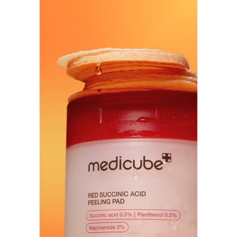 medicube Red Succinic Acid Peeling Pad exfoliačné vankúšiky pre problematickú pleť 70 ks (obrázok 7)