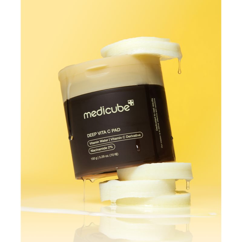 Medicube Deep Vita C Pad intenzívne revitalizačné vankúšiky pre rozjasnenie a vyhladenie pleti 70x1 ks (obrázok 9)