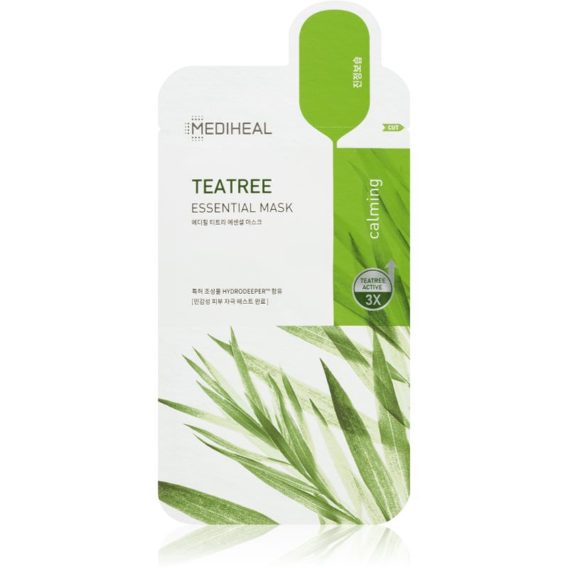 MEDIHEAL Essential Mask Teatree soothing sheet mask to treat acne 27 ml
