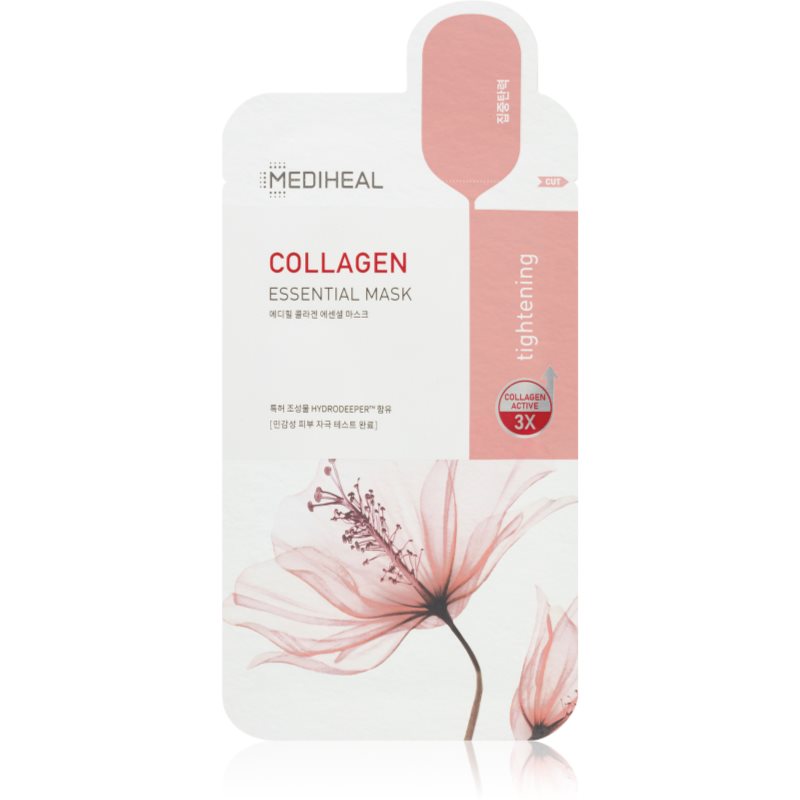 MEDIHEAL Essential Mask Collagen зволожувальнакосметична марлева маска з колагеном 24 мл