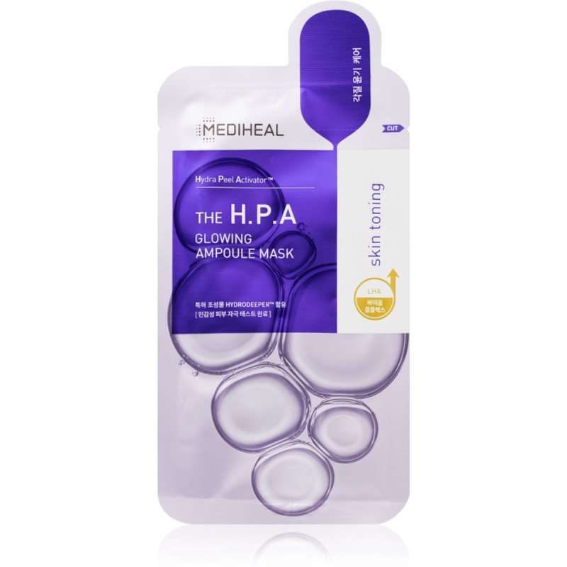 MEDIHEAL Ampoule Mask The H.P.A Sheet Mask To Brighten And Smooth The Skin 20 Ml