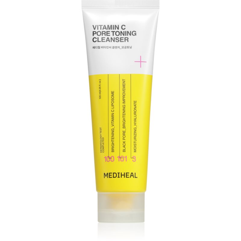 MEDIHEAL Vitamin C Pore Toning Cleanser brightening gel cleanser to treat skin imperfections 120 ml