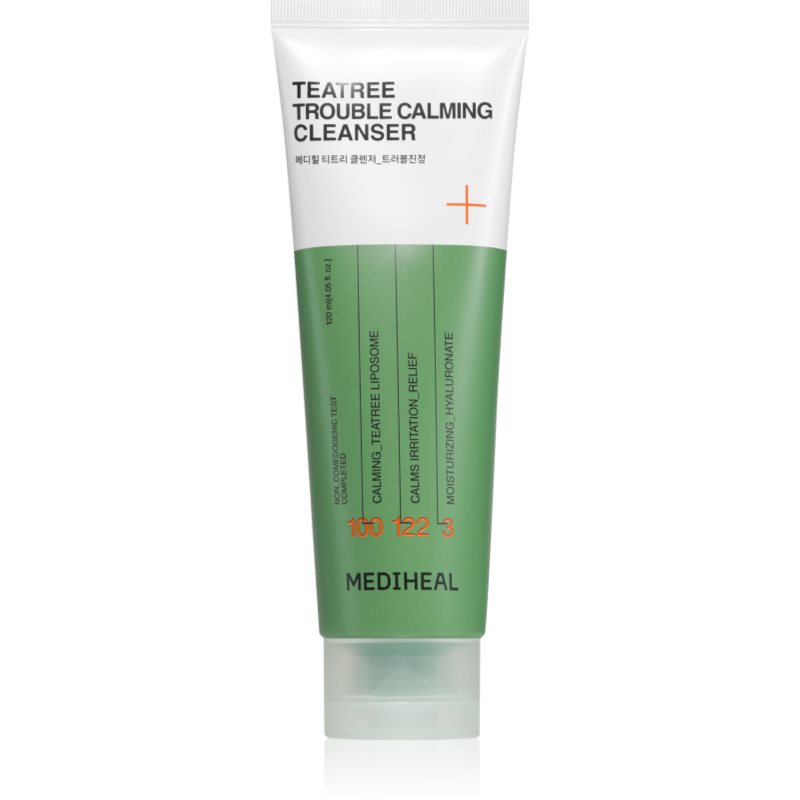 MEDIHEAL Teatree Trouble Calming Cleanser moisturising and soothing gel against imperfections in acne-prone skin 120 ml